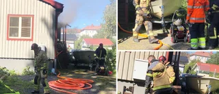 Villa på Norrböle började brinna – branden startade i källaren: Två förda till sjukhus