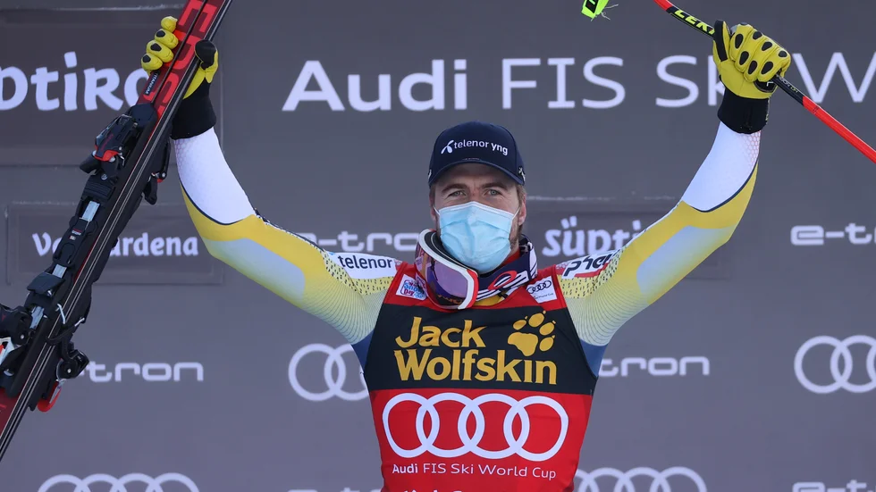Aleksander Aamodt Kilde vann störtloppet i Val d'Isère.