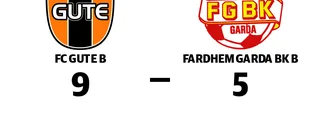 FC Gute B segrare hemma mot Fardhem Garda BK B