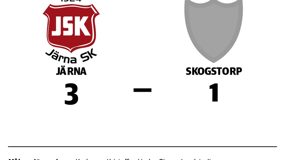 Järna SK vann mot Skogstorps GoIF