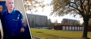 Omfattande stenkastning mot blåljuspersonal i Årby