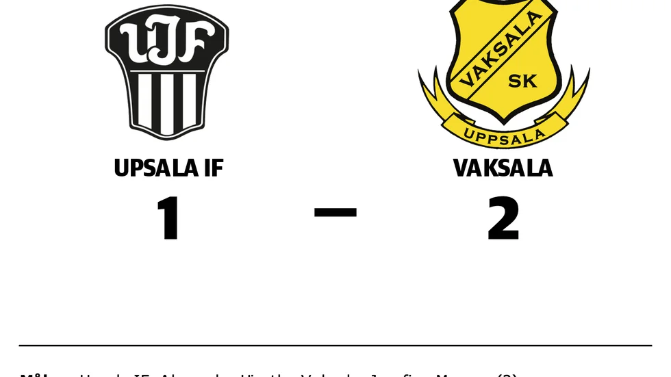 Upsala IF förlorade mot Vaksala