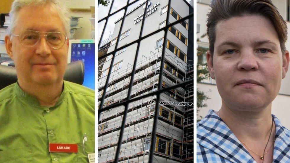 Knut Bodin och Anna Åström kräver att åtgärder vidtas sedan flera medarbetare blivit sjuka av mögel vid barnoperation på Akademiska sjukhuset.