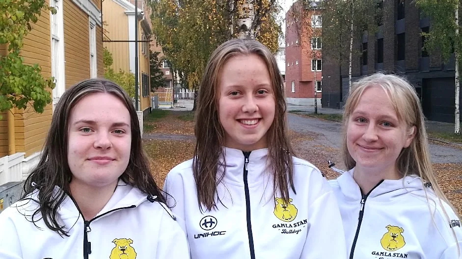 Maija Pöntinen Norman, Lina Eriksson och Ida Karlsson gjorde Gamla Stans mål.