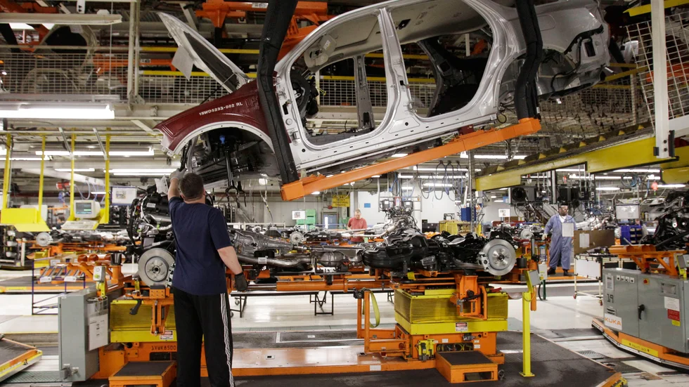 Månadssiffror från USA:s industri. Arkivbild