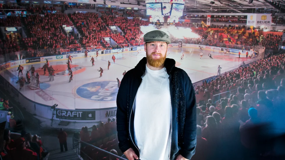Linus Klasen är med i Luleå Hockeys matchtrupp mot Växjö.