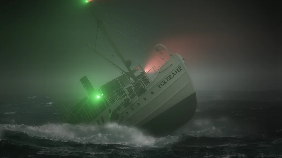 Ingen kapten skulle ha valt att styra in mot Hästholmen i en sådan storm, kunde Thom Britten-Austin konstatera. KApten Boija fick skulden för att rädda andras intressen.