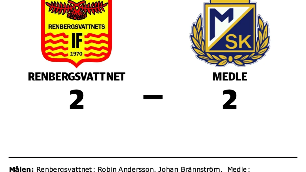 Renbergsvattnet spelade lika mot Medle