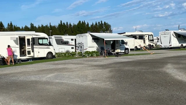 Jävre ställplats, en favorit för människor med hem på hjul.