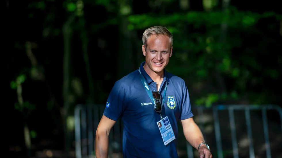 Svenska hopplandslagets förbundskapten Henrik Ankarcrona. Arkivbild.