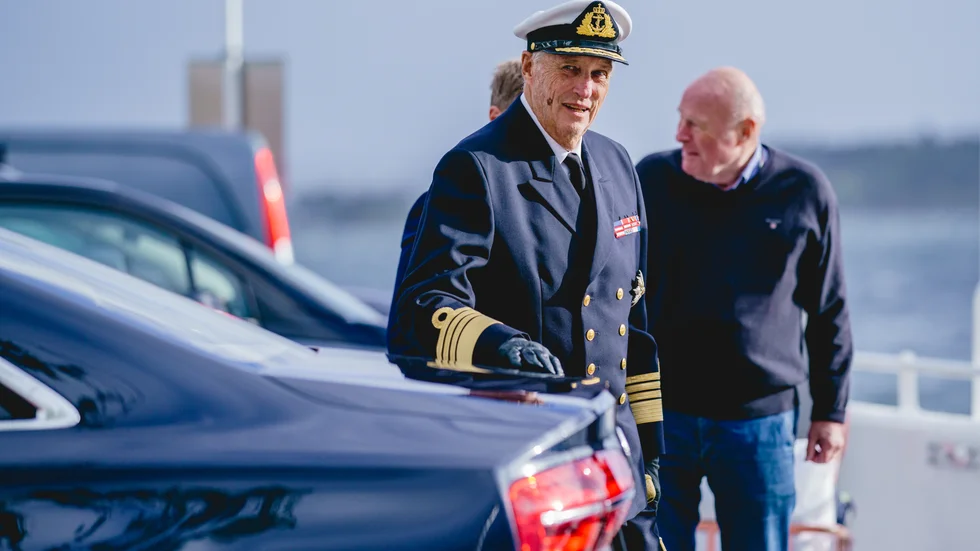 Kung Harald i Oslo på torsdagen.