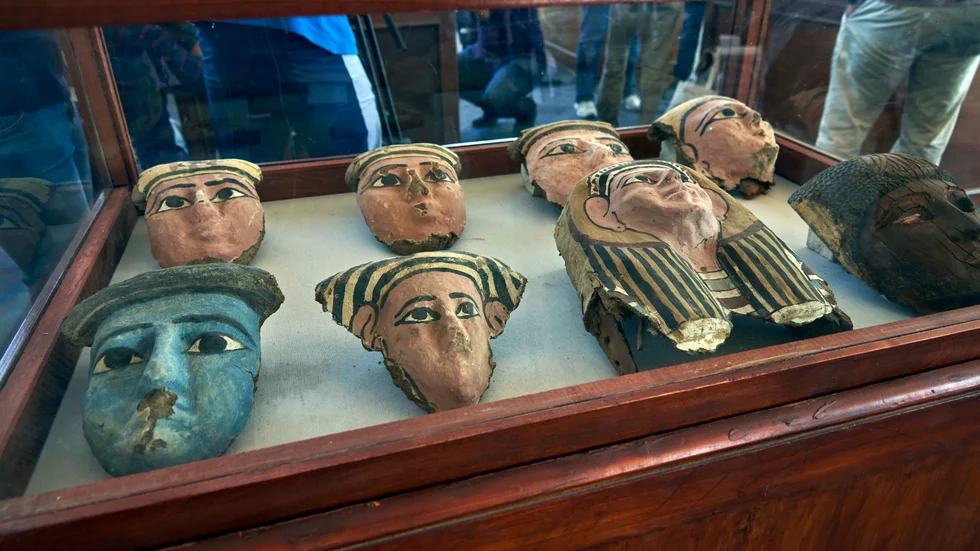 Tidigare fynd i nekropolen Saqqara i Egypten. Arkivbild.