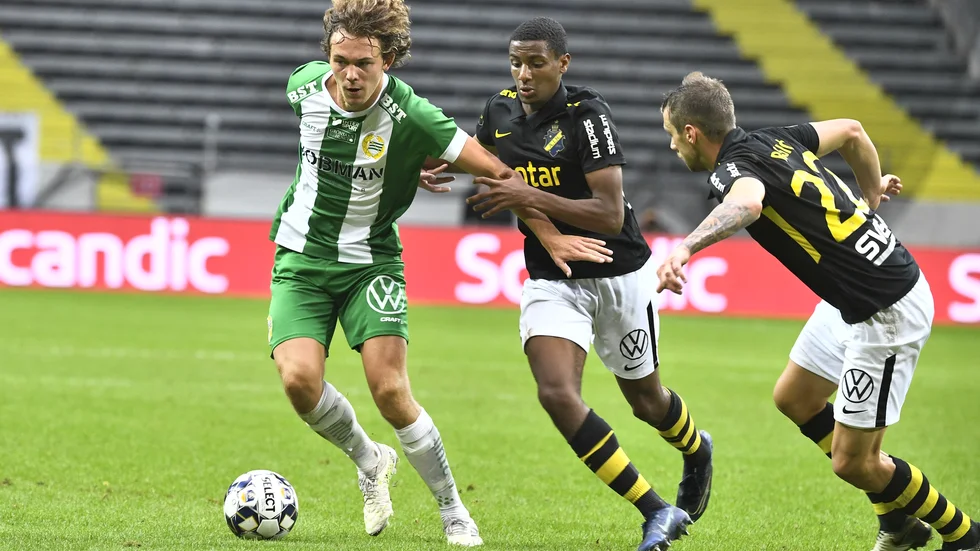 Det var ingen publik på Stockholmsderbyt mellan AIK och Hammarby i söndags.