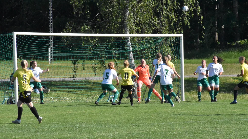 Matchen mellan Tinnis och Vimmerby IF spelades på naturgräs.