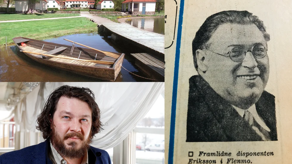 Harpsund med den berömda ekan. Nils "Flenmo-Nisse" Eriksson ville testamentera konjak till statsministern. Fredrik Åström, Dufweholms herrgård, säger att även 100-årig konjak är fullt drickbar. 