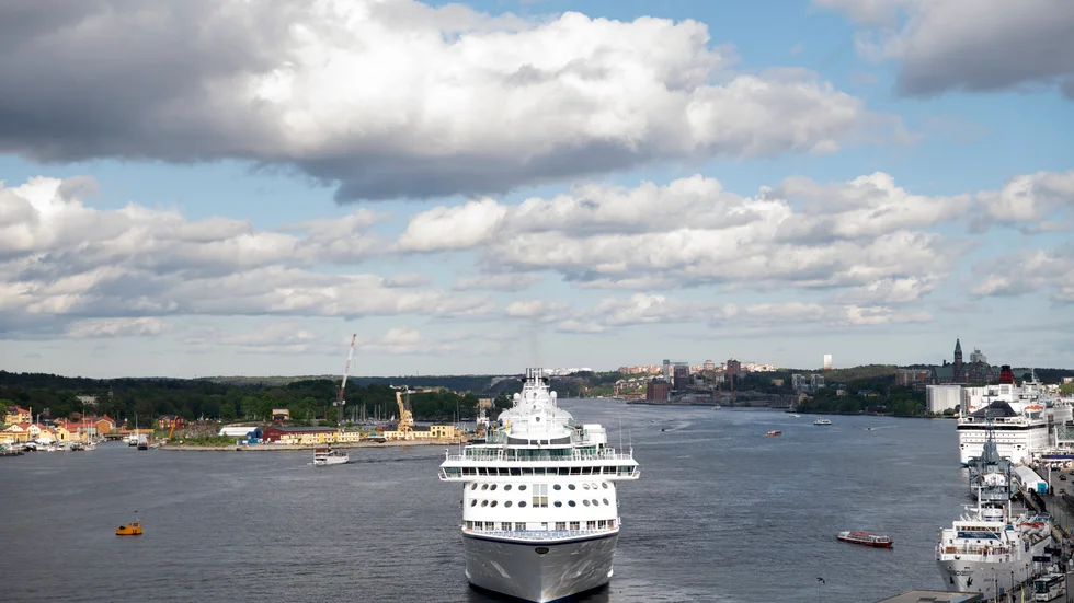 Birka Cruises fartyg M/S Birka Stockholm anländer till hamnen vid Slussen. Arkivbild.