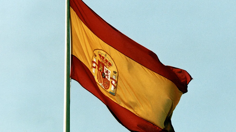 Spaniens flagga.