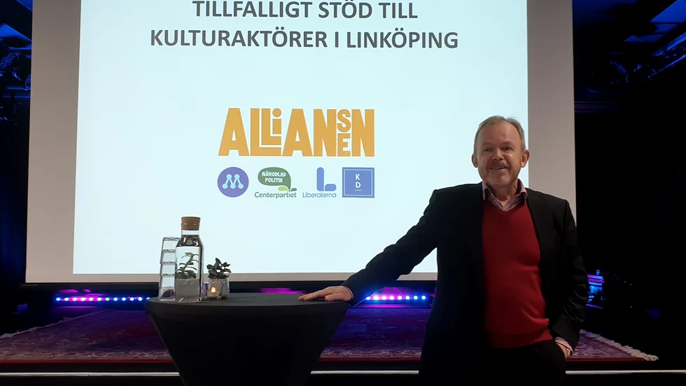 Gustaf Appelberg (L), ordförande i Linköpings kultur- och fritidsnämnd, är glad över stödet till lokala kulturaktörer. Pengarna kommer från kommunstyrelsens resursmedel. 