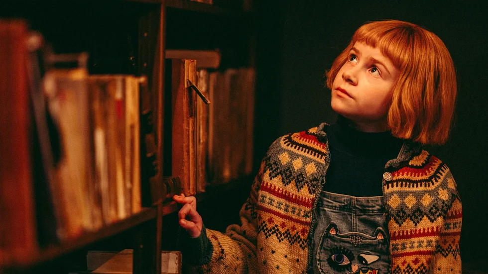 Matilda Gross i "Nelly Rapp – monsteragent", veckans mest sedda film. Pressbild.