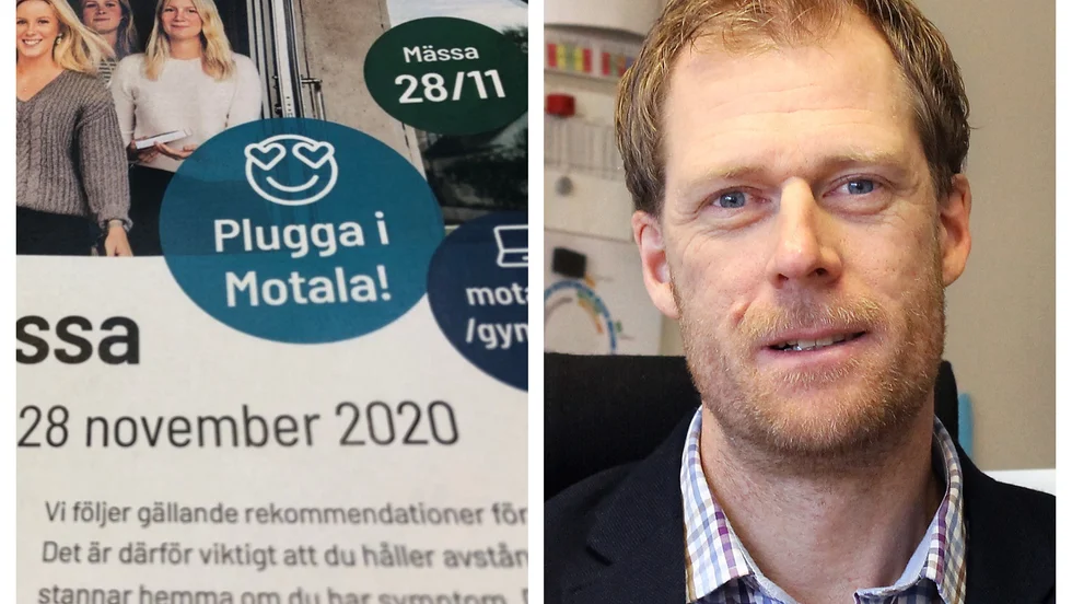 Den planerade gymnasiemässan, i mindre skala, den 28 november har ställts in.