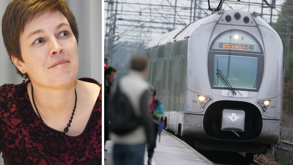 Cecilia Carlqvist, infrastrukturstrateg på Region Uppsala, hoppas på en ny järnväg mellan Uppsala och Enköping.