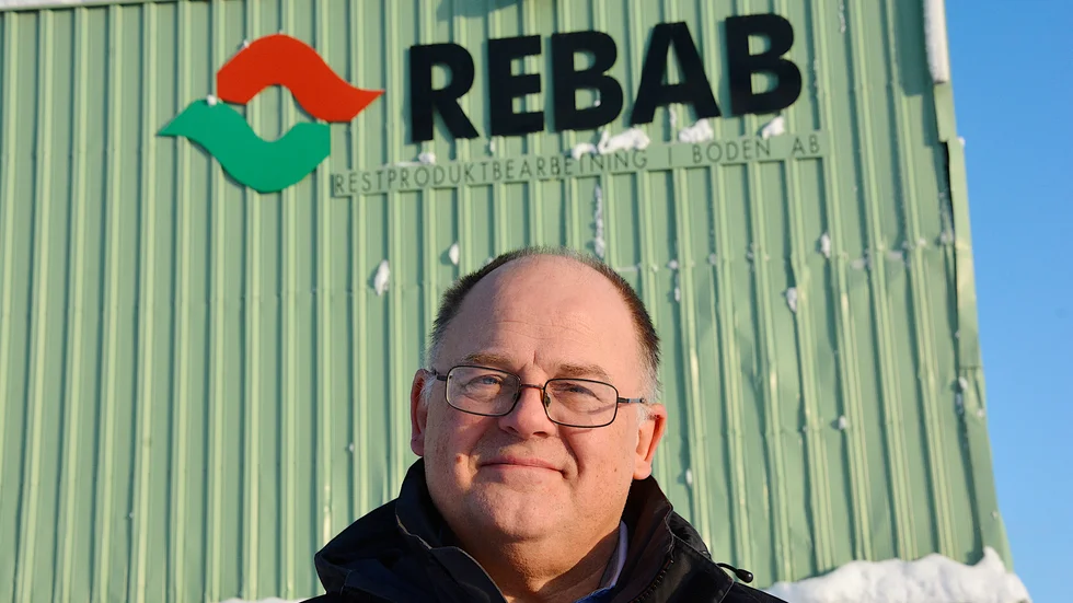 Robert Näslund, vd på Restproduktbearbetning i Boden AB, Rebab.