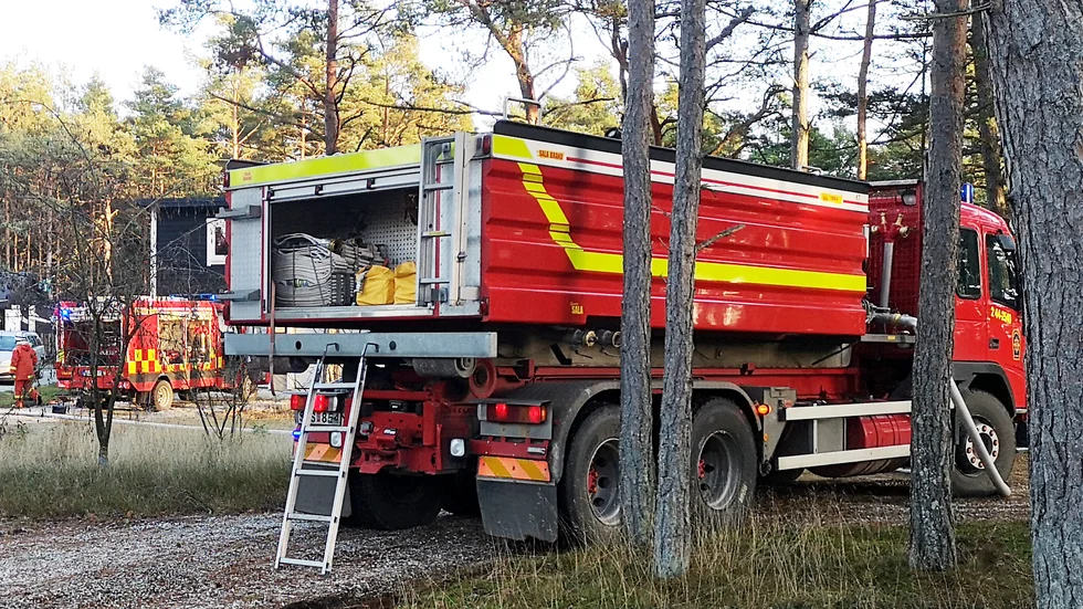 Brandkåren larmades på tisdagsmorgonen till en villabrand i Gammelgarn.