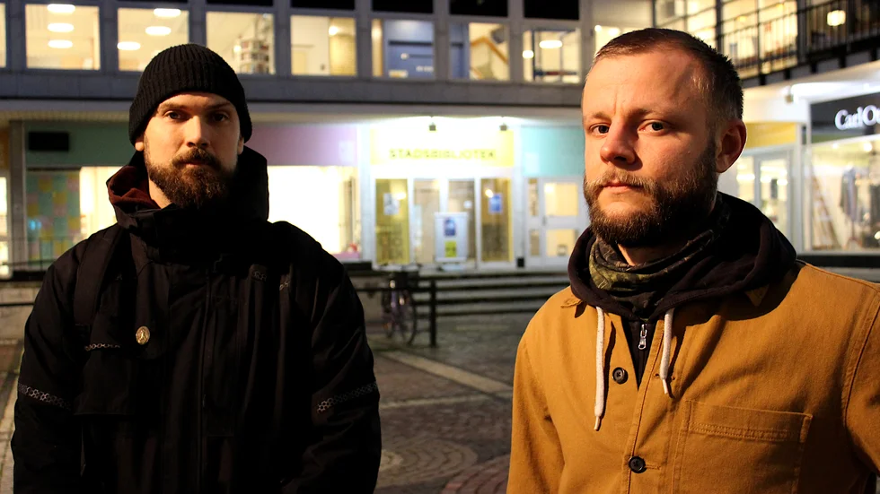 Johannes Regell och Jakob Hoffsten, Socialisterna, vill att Västervik Framåt avvecklas. "Det är 11 miljoner kronor att spara till välfärden bara där", menar de.
