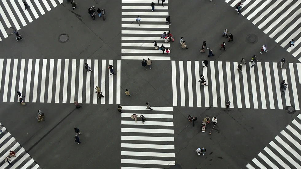Fotgängare i Tokyo. Arkivbild.