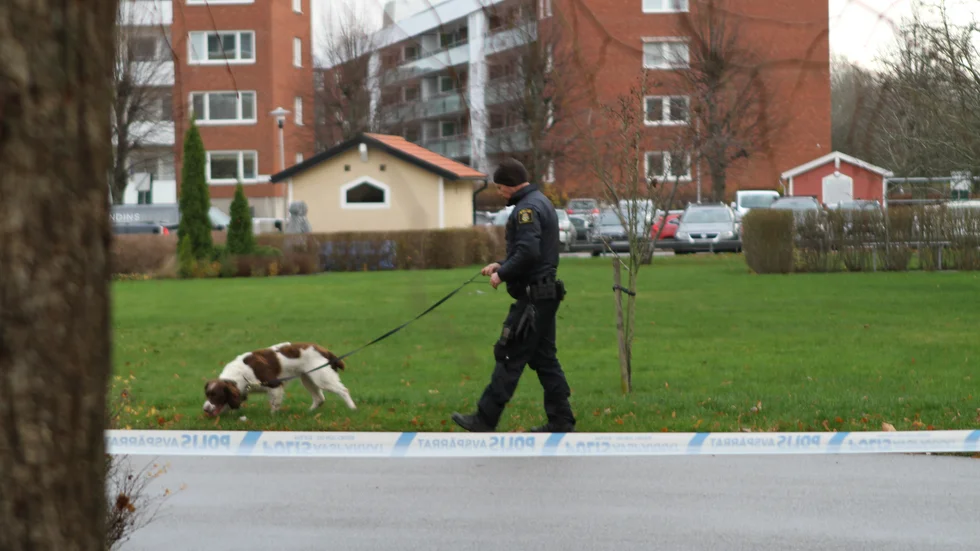 En större område spärrades av.