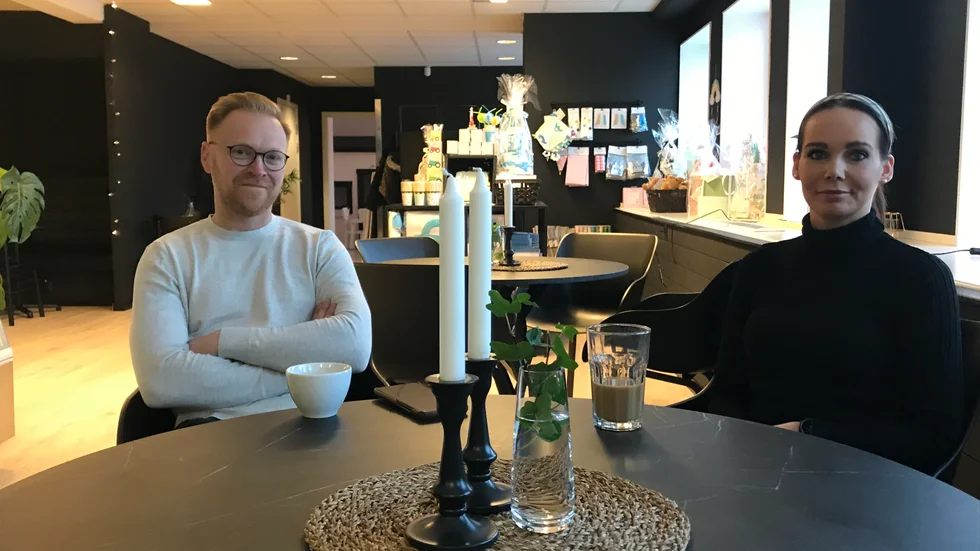 Henrik och Jennie Söderteg har själva renoverat lokalerna som ska bli Södertegs Café.