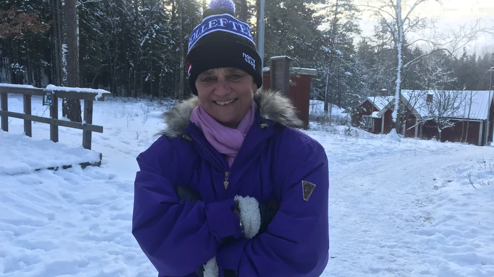 Eva-Lena Frick, här i vinterlandskapet vid Trädgårdstorp i Borensberg när hon gästade Sportsnack i vintras, har fått en ny roll inom idrotten. Frick har i veckan valts till ny ordförande för östgötaidrotten, RF-Sisu Östergötland.