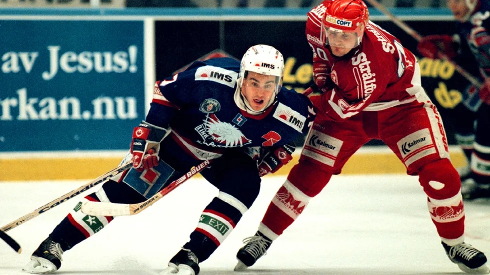 Fredrik i LHC i oktober 1998 när laget spelade i allsvenskan. 