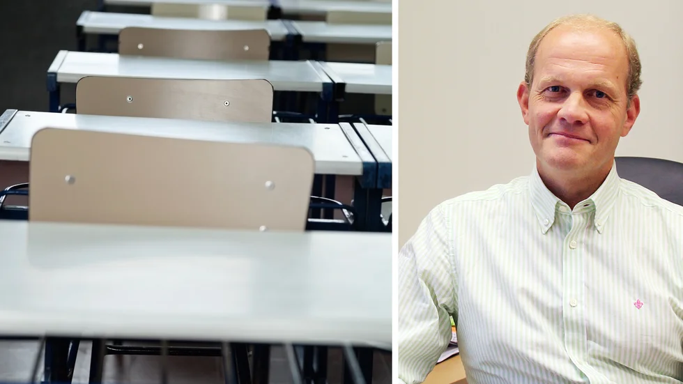 Göran Fältgren (S), kultur- och utbildningsnämndens ordförande, förklarar varför skolan gör omorganisationer till hösten.