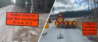 Tvärstopp på infarten till Bie: "Kan bli förseningar"