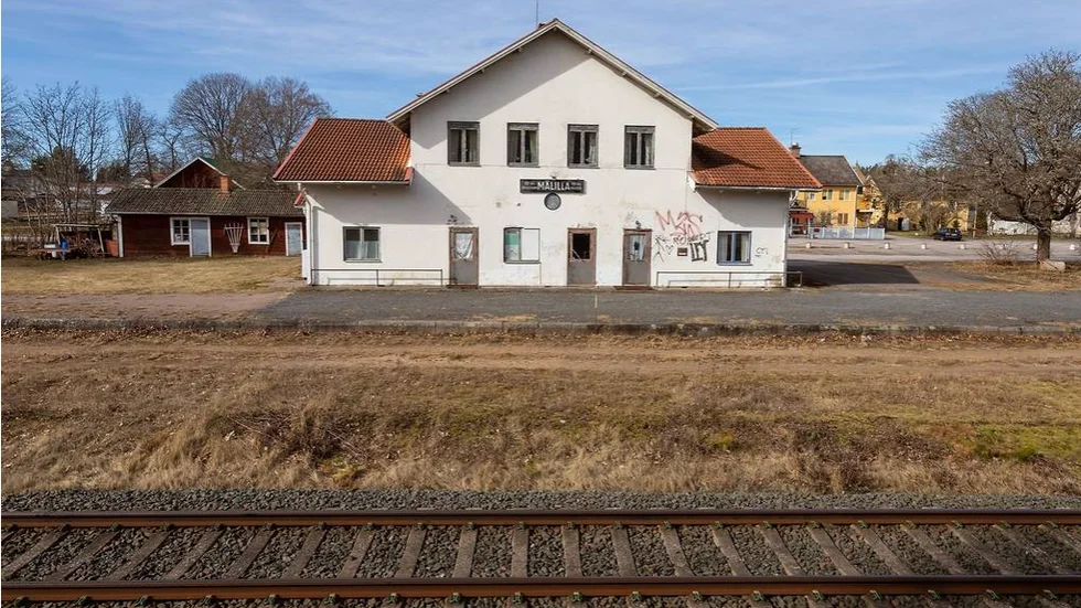 Stationshuset i Målilla byggdes samma år som Nässjö-Oskarshamns järnväg invigdes.