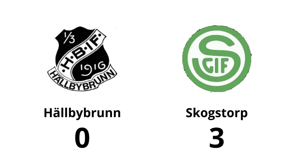 Hällbybrunns IF förlorade mot Skogstorps GoIF