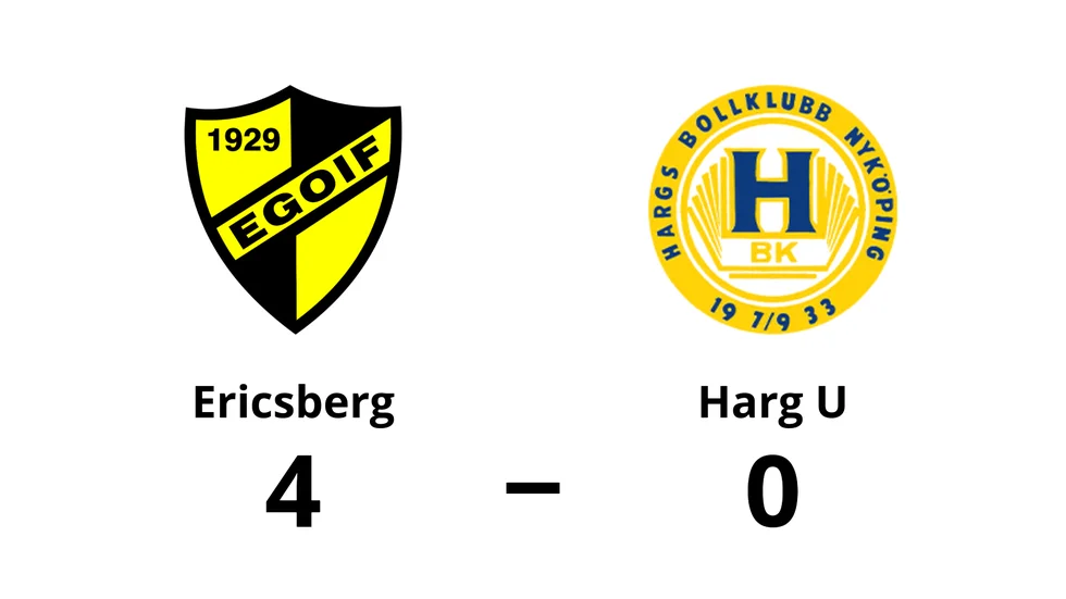 Ericsbergs GoIF vann mot Hargs BK U
