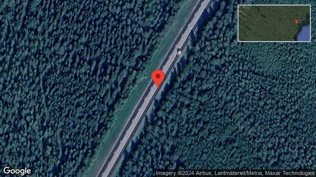 Större trafikolycka på E4 – ett körfält blockerat