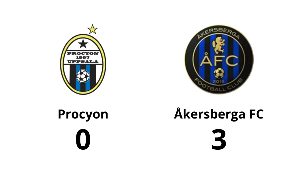 Procyon BK förlorade mot Åkersberga FC