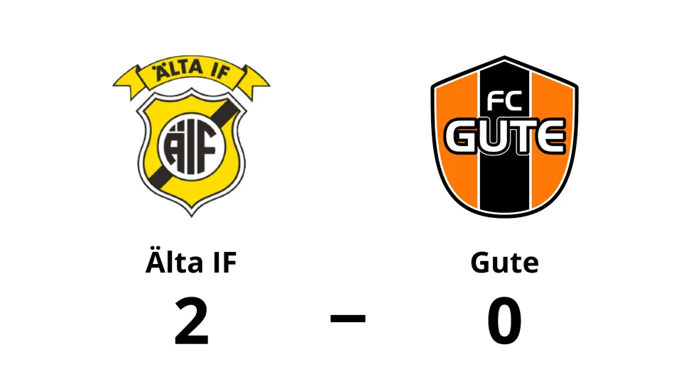 Älta IF vann mot FC Gute