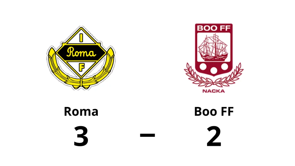 Roma IF vann mot Boo FF 1