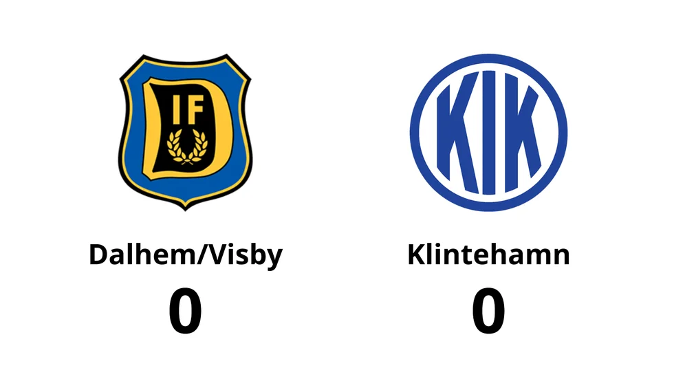 Dalhem/Visby spelade lika mot Klintehamns IK