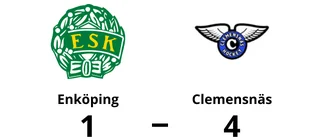 Seger för Clemensnäs med 4-1 mot Enköping
