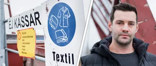 Materialet skeppas till fastlandet – och eldas upp