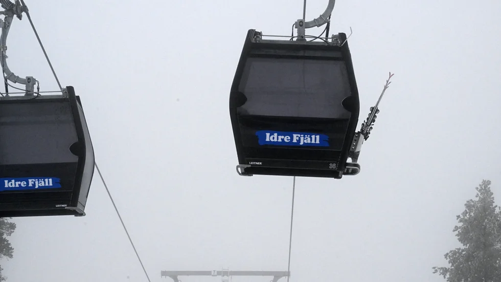 Gondolliften i Idre fjäll fick evakueras när den fastnade.