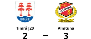 Almtuna avgjorde i straffläggningen borta mot Timrå J20