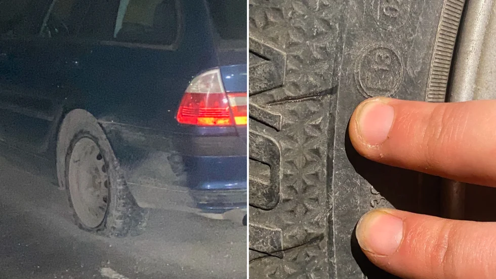 Förra veckan fick flera bilar sina däck sönderskurna på Allégatan i Visby.