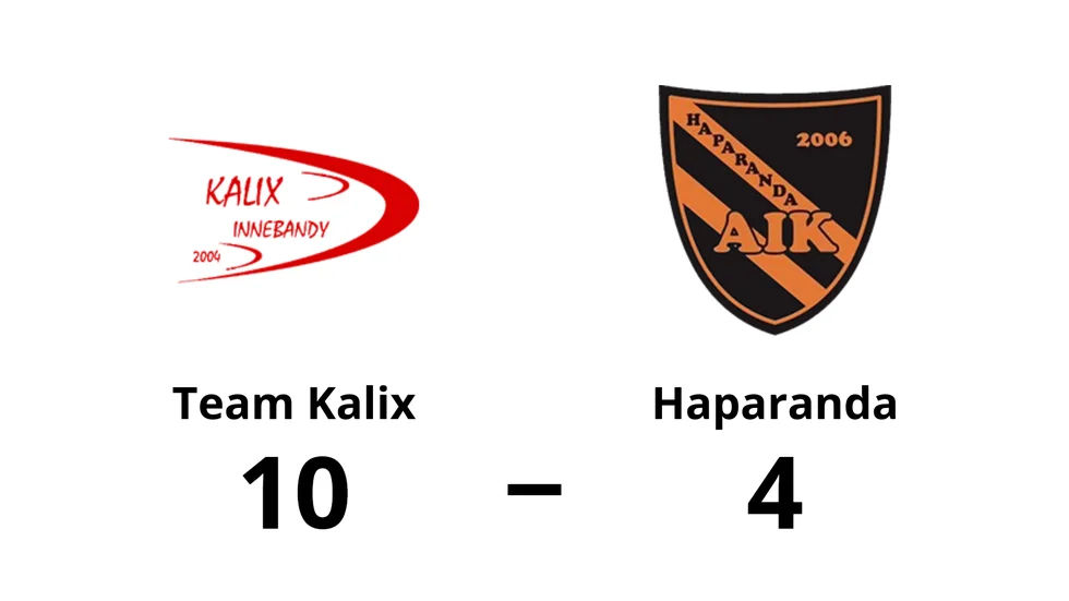 Team Kalix IBK vann mot Haparanda AIK