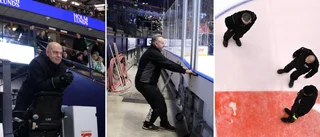 Vaktmästaren i Saab Arena: "Livsfarligt om det kastas in på isen"